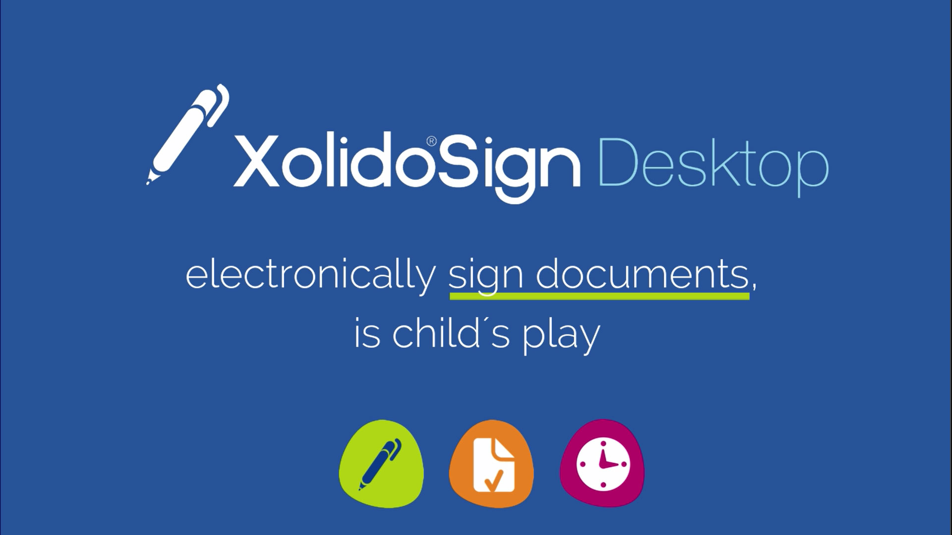 Signing electronic documents XolidoSign Desktop