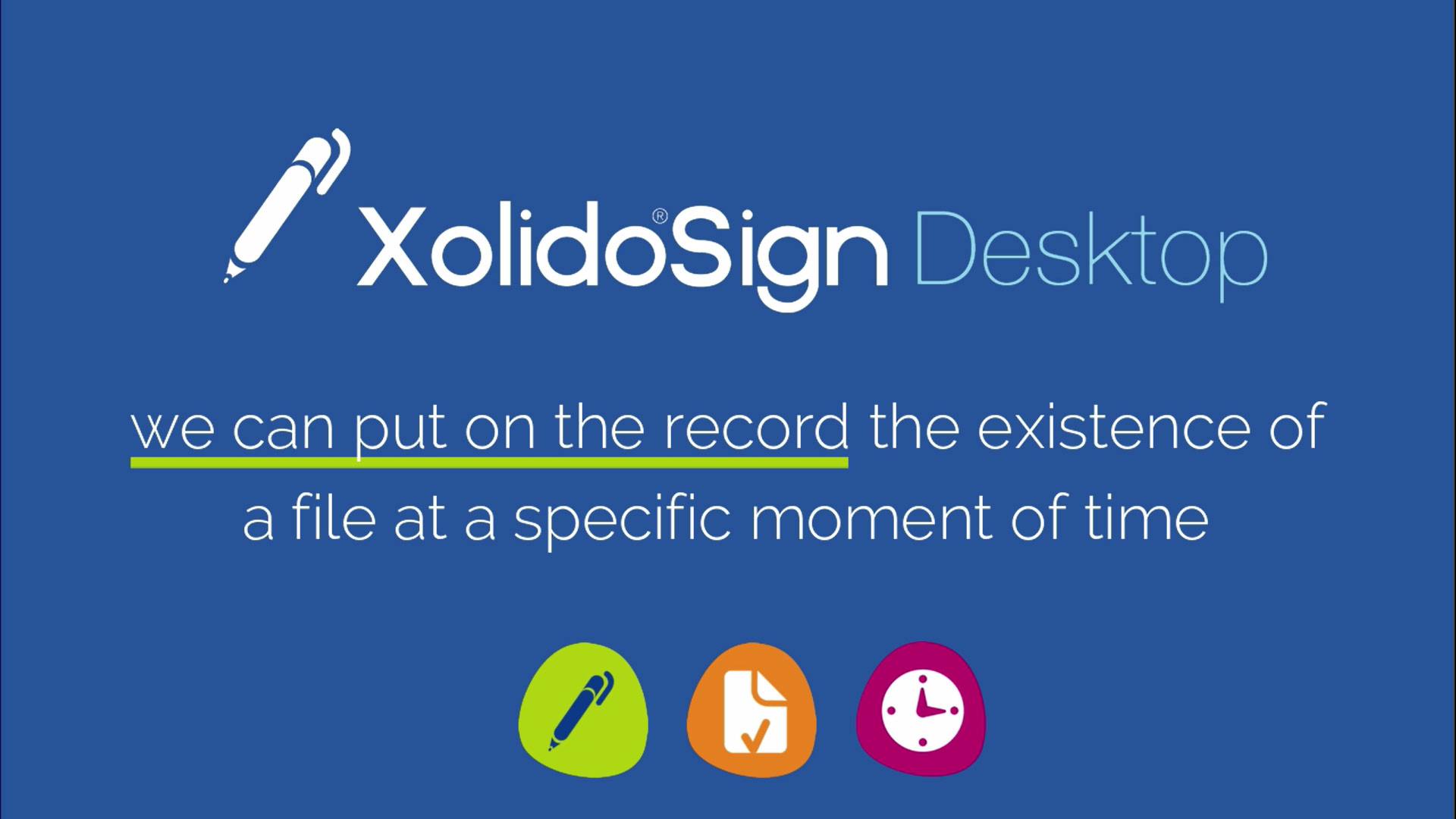 Recognized time-stamp with XolidoSign Desktop