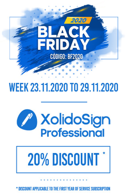 Black Friday 2020 - 20%  XolidoSign Professional Discount - Week from 23.11.2020 to 29.11.2020 - CODE BF2020