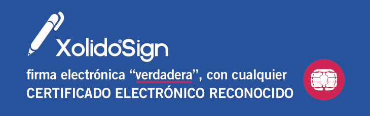 XolidoSign real digital signature with any recognized electronic certificate