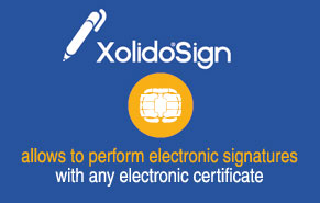 XolidoSign allows electronic signatures with any certificate